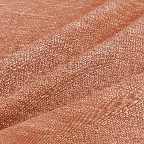 Orange Curtains for Bedroom (50"W x 63"L (Pack of 2) / Burnt Orange)