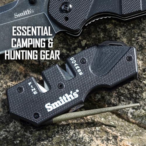 Smith’s 50982 Pocket Pal Mini Tactical Knife Sharpener (PP1-Mini Tactical (Black))
