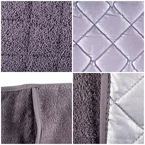 Basic Terry Collection 100% Cotton Quilted (Gray / Double Mitt)