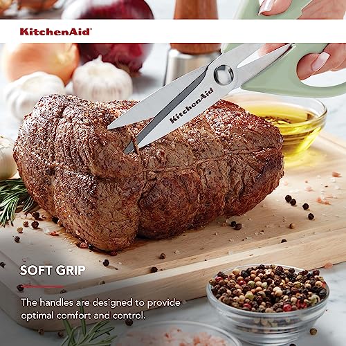 All Purpose Kitchen Shears with Protective Sheath Durable Stainless Steel Scissors (Pistachio / 1 Pack)