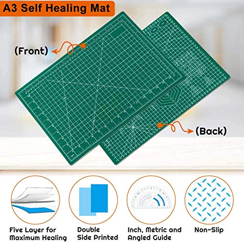 Self Healing Sewing Mat (Green / 17.8"L x 11.9"W)