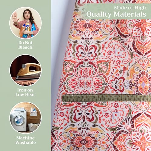 Aprons for women with Pocket 100% Cotton Pack of 1 (170 - Damask)