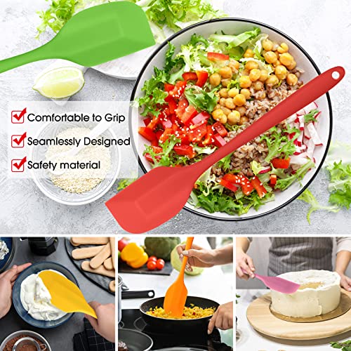 24 Pcs Silicone Spatulas 11 Inch Rubber Spatulas