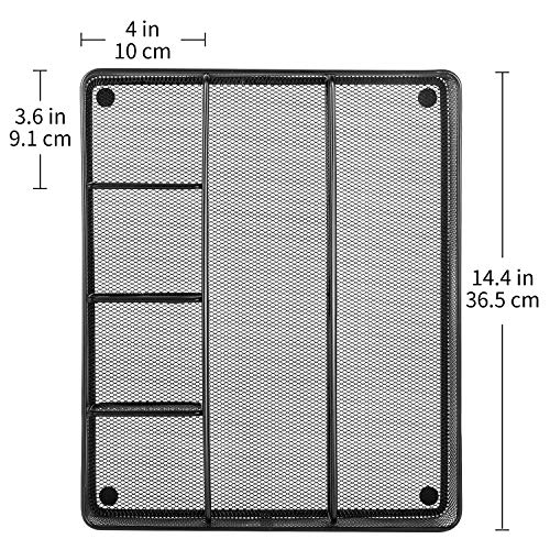 Mesh Desk Drawer Organizer with 6 Compartments