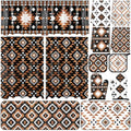 13 Pcs Western Aztec Kitchen Decor Set with Western Kitchen Towel American Decorative Nonslip Mats Curtains Southwest Valance Pot Holders Oven Mitts for Home Decoration Cooking Baking Gift (Aztec)