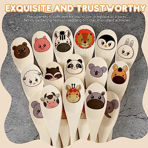 50 Pcs 9.8 Inch Wooden Spoons Bulk for Cooking Handle Long Wooden Spoons Stirring Spoons Oval Wood Mixing Spoons for Baking Mixing Serving Stirring Cooking Tasting Crafts