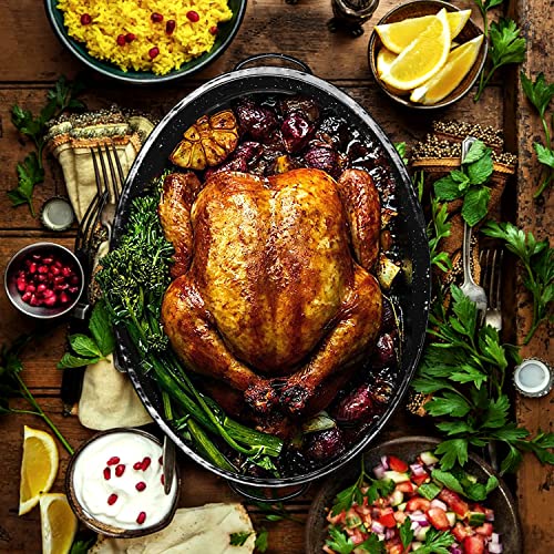15.7" Roasting Pan with Domed Lid Enameled (15.7INCH)