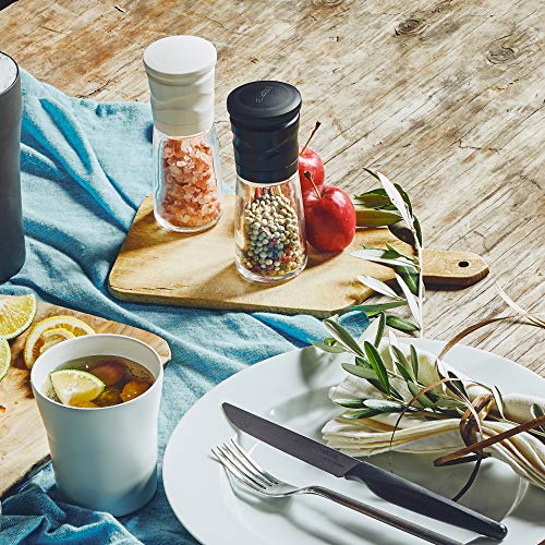 Adjustable Ceramic Salt and Pepper Mill (SINGLE / White)