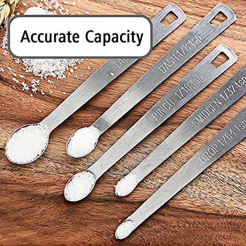 5PCS 1/64tsp(0.08ml) Mini Measuring Spoon, Small Teaspoon for Tiny Amounts (1/64tsp|0.08ml|0.08cc)
