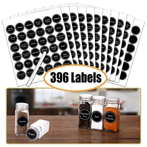 4 Tier Magnetic Spice Rack Organizer with 28 Spice Jars (4 Tier)