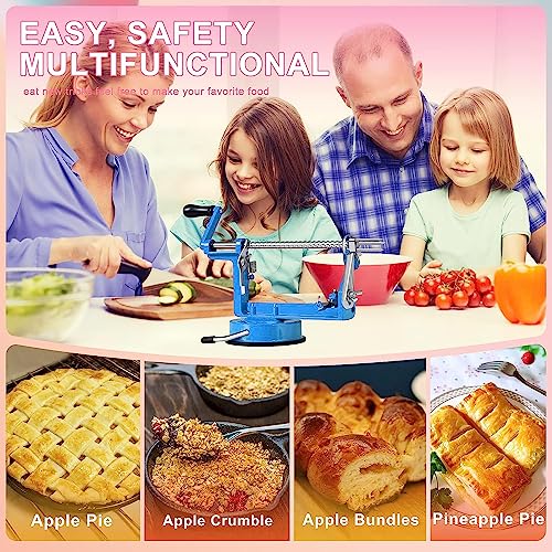 Apple Peeler Slicer Corer Potato Peelers 3 In 1 (Navy Blue)