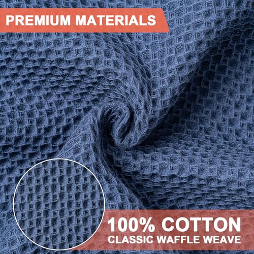 4 Pack Dish Towels (Navy Blue / 13 x 28 - 4 Pack)