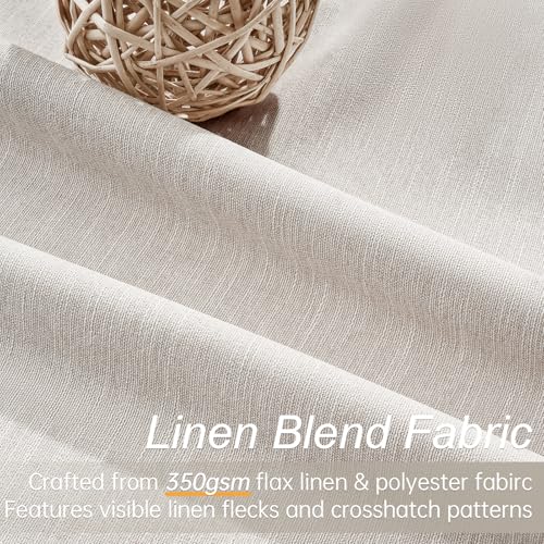 Beige Color Blackout Curtains 90 Inch Long 2 Panels (Oatmeal / 52"W x 90"L (Pack of 2))