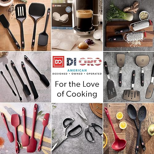 DI ORO Silicone Spatula Set (Black)