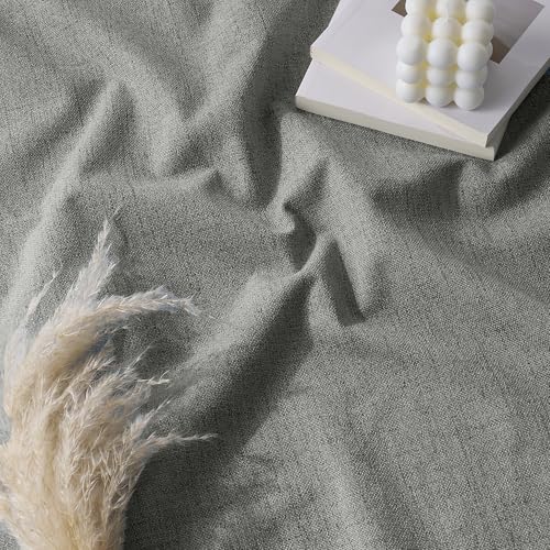Grey 100% Blackout Curtains 84 Inch Long for Bedroom (Grey / 52"W x 84"L (Pack of 2))