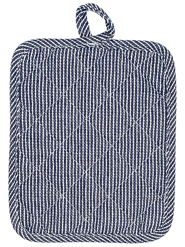 8 Pack Heat Resistant Pot Holders & Hot Pads (Navy / 4 Pack)