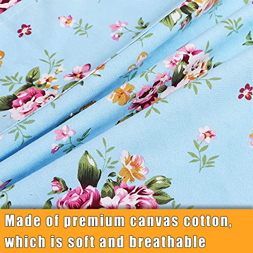 Extra Large Canvas Cotton Apron for Men & Women (Blueness)