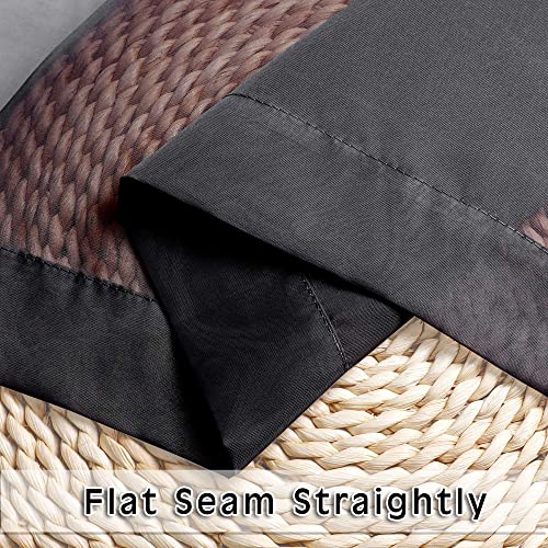 Black Sheer Curtains Dark Color Curtain Panels for Living Room (Black / 42"W x 108"L (Pack of 2))