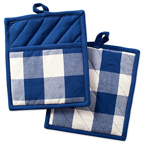 Buffalo Check Kitchen Collection (Potholder / Navy & Cream)