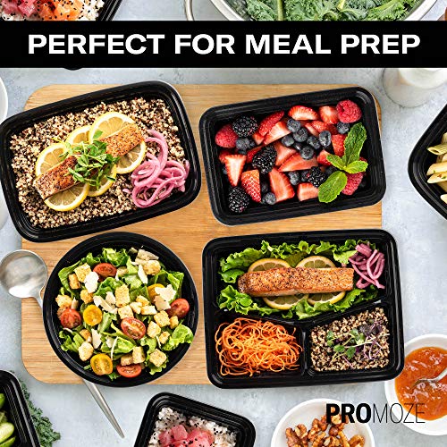 50 Pack Reusable Meal Prep Containers Microwave Safe Food Storage Containers with Lids