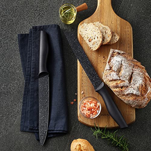 Kitchen Knife Set 12 PC Chef Knife Set Black (Black / 12-Piece)