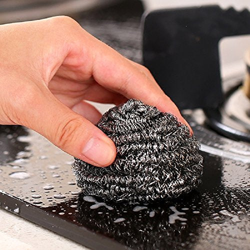 6 Pack Stainless Steel Wool Scrubber (Scouring Pad)