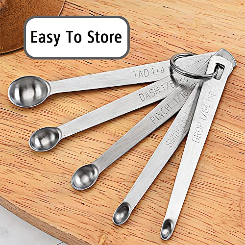 2PCS 1/32tsp(0.16ml) Mini Measuring Spoon, Small Teaspoon for Tiny Amounts (1/32tsp|0.16 ml|0.16cc)