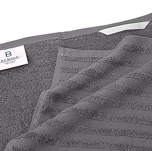 Premium Kitchen Towels 6 Pack 100% Cotton (Grey / Kitchen Towels - Mixed Styles (6 Pack))