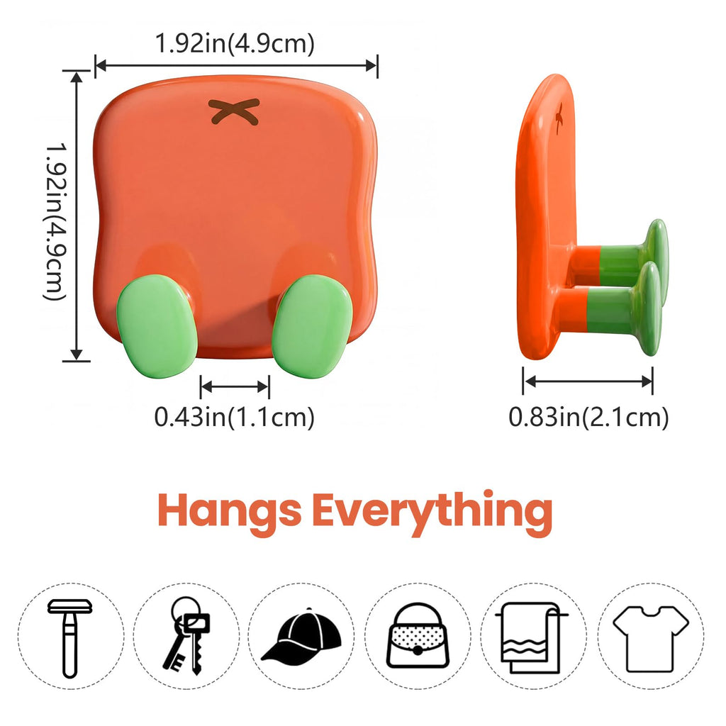 Dopamine Adhesive Command Hooks (Orange)