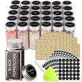 30 Pcs Glass Spice Jars with Lids (4 OZ)