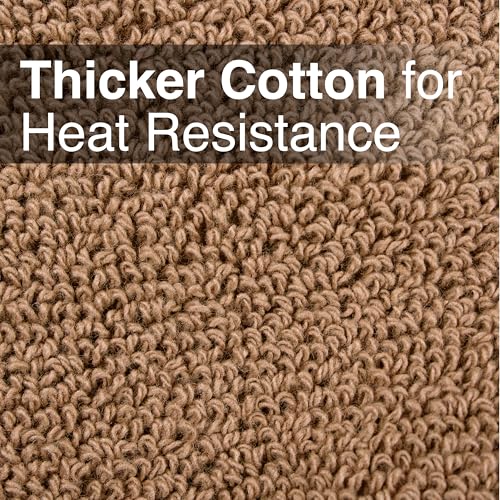 Terry Potholder & Hot Pad (2-Pack / Mocha Brown)