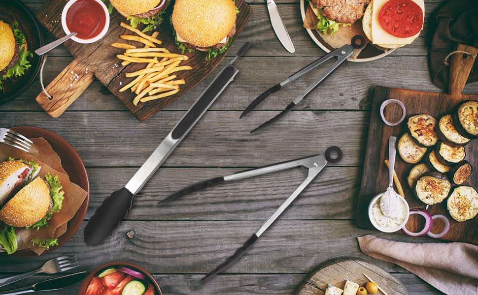 Serving Tongs Kitchen Tongs (9 Inch(4 Pack))