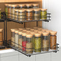 2 Tier Spice Rack (2 Tier,9.5''Wx10.5''Dx9.5''H)