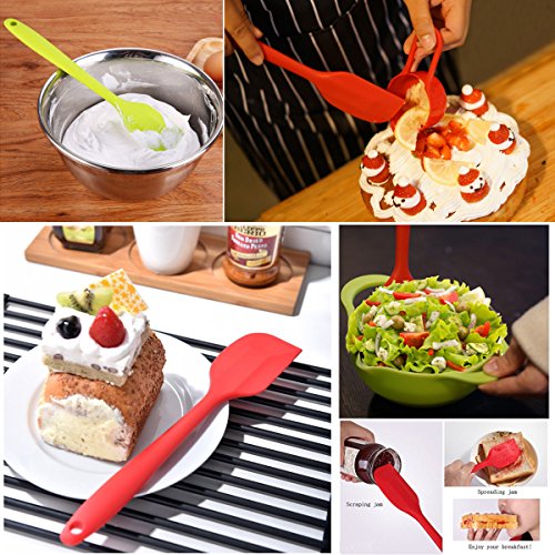 Silicone Spatulas Set (Red Set)