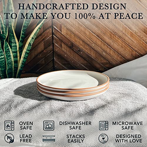 Ceramic Plates Set (Vanilla White)