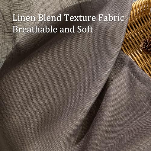 Dark Brown Curtains for Beroom Liivng Room 84 Inch Length 2 Panels Set (50"W x 84"L (Pack of 2) / Dark Brown)