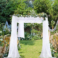 Extra Long White Sheer Curtains 144 inch 2 Panels Set (White / 42"W x 144"L (Pack of 2))