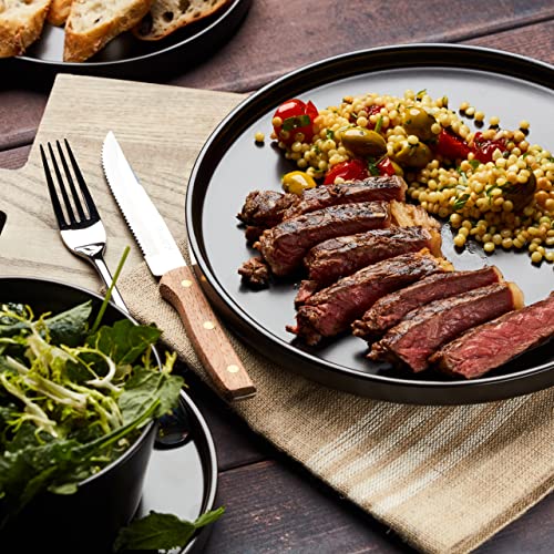 Celina Stoneware 32 Piece Modern Dinnerware Set (Dinnerware Set / Service For 8 / Matte Black)