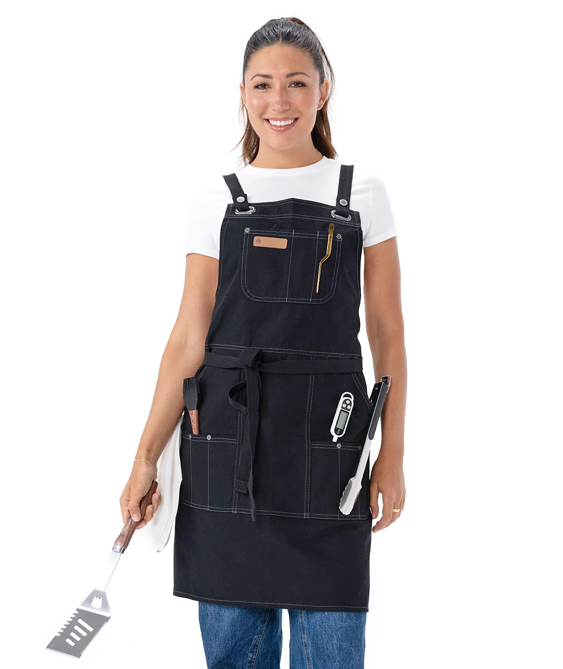 Unisex Ayden Grill Apron (Black)