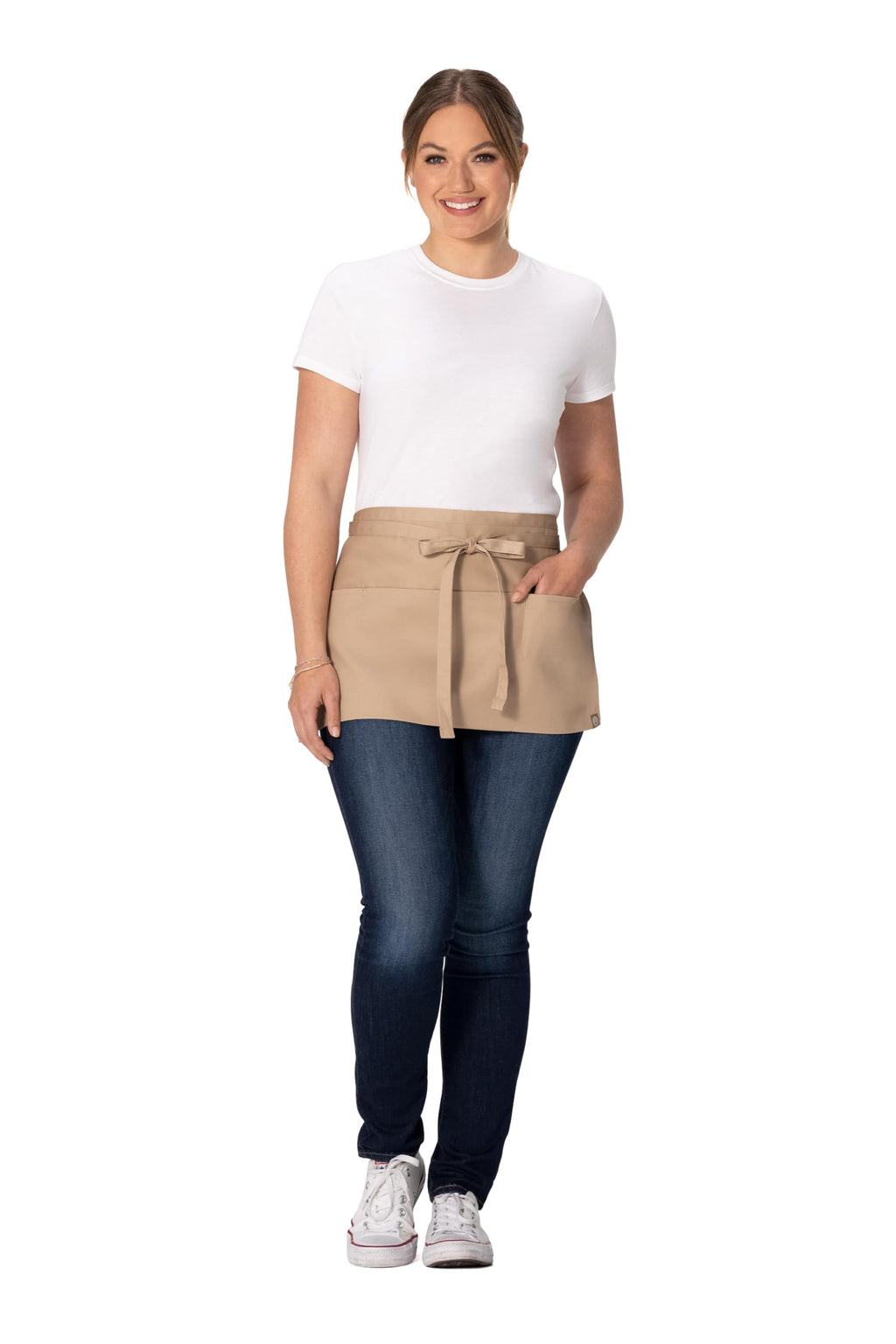 Unisex Waitress Apron (Khaki)