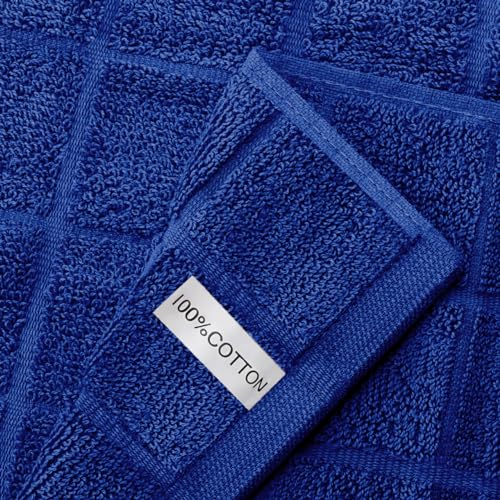 Oven Mitts Pot Holders Sets (Royal Blue)