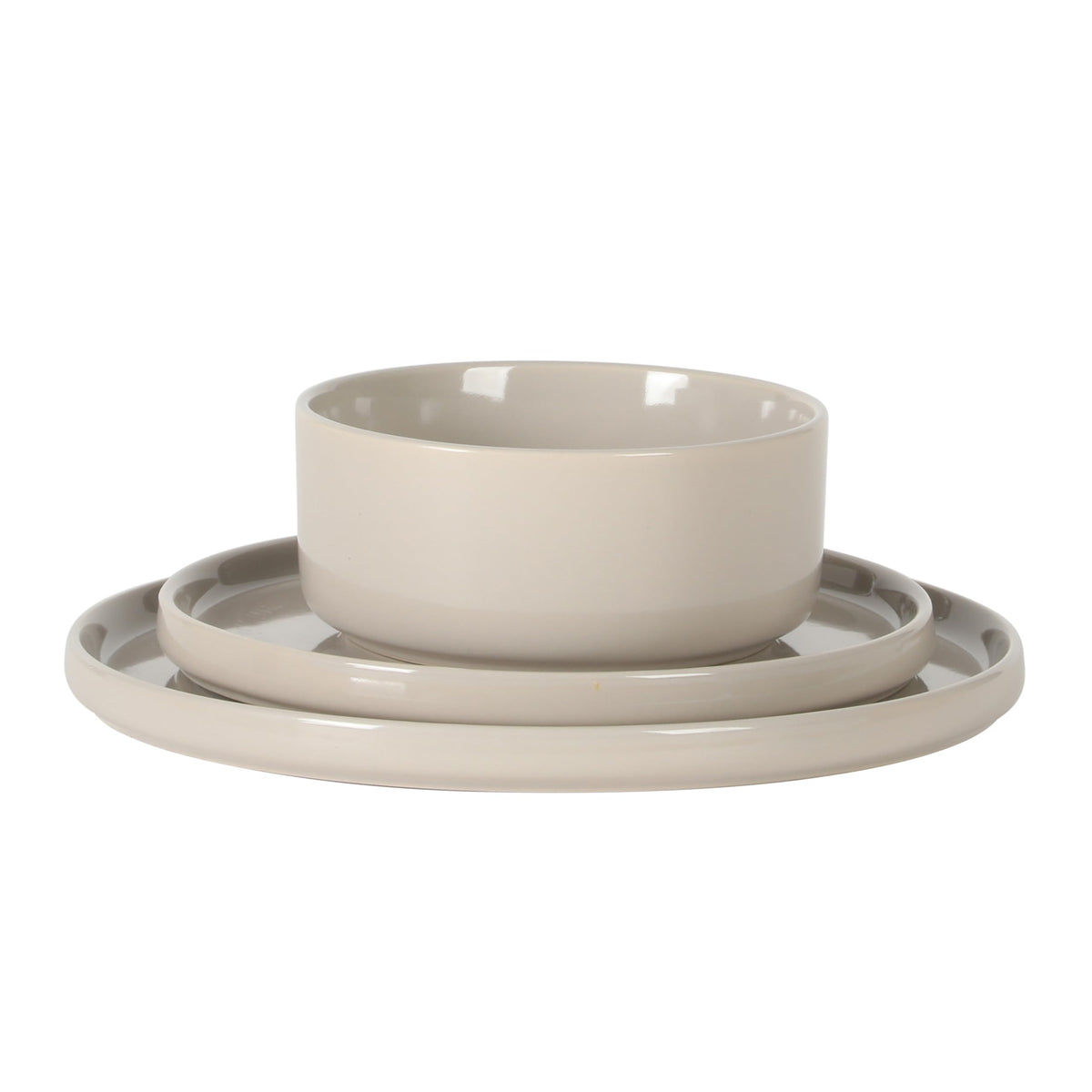 Moonstone 12 Piece Modern Stoneware Dinnerware Set for 4 (Grey (Moonstone) / Service for 4 (12pcs))