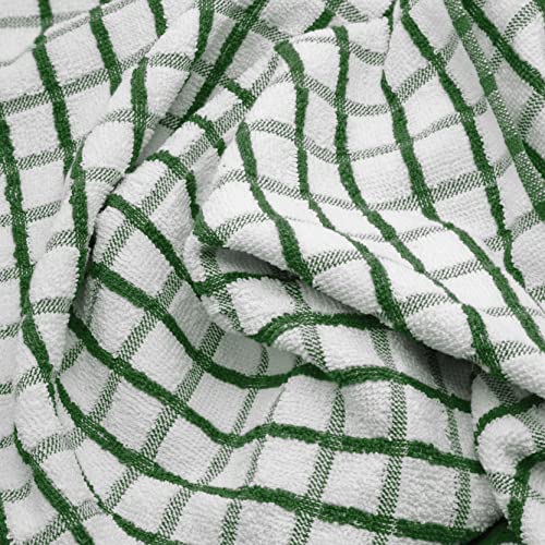 Premium Dish Towels for Kitchen (Green / Dish Towels 8-Pack, 16x26 Inches)