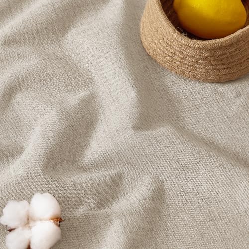 Linen Textured 100% Blackout Curtains Pinch Pleated & Back Tab Drapes Privacy Thermal Insulating for Living Room Kitchen Dining Bay Window (Linen / 40"W x 90"L (Pack of 2))
