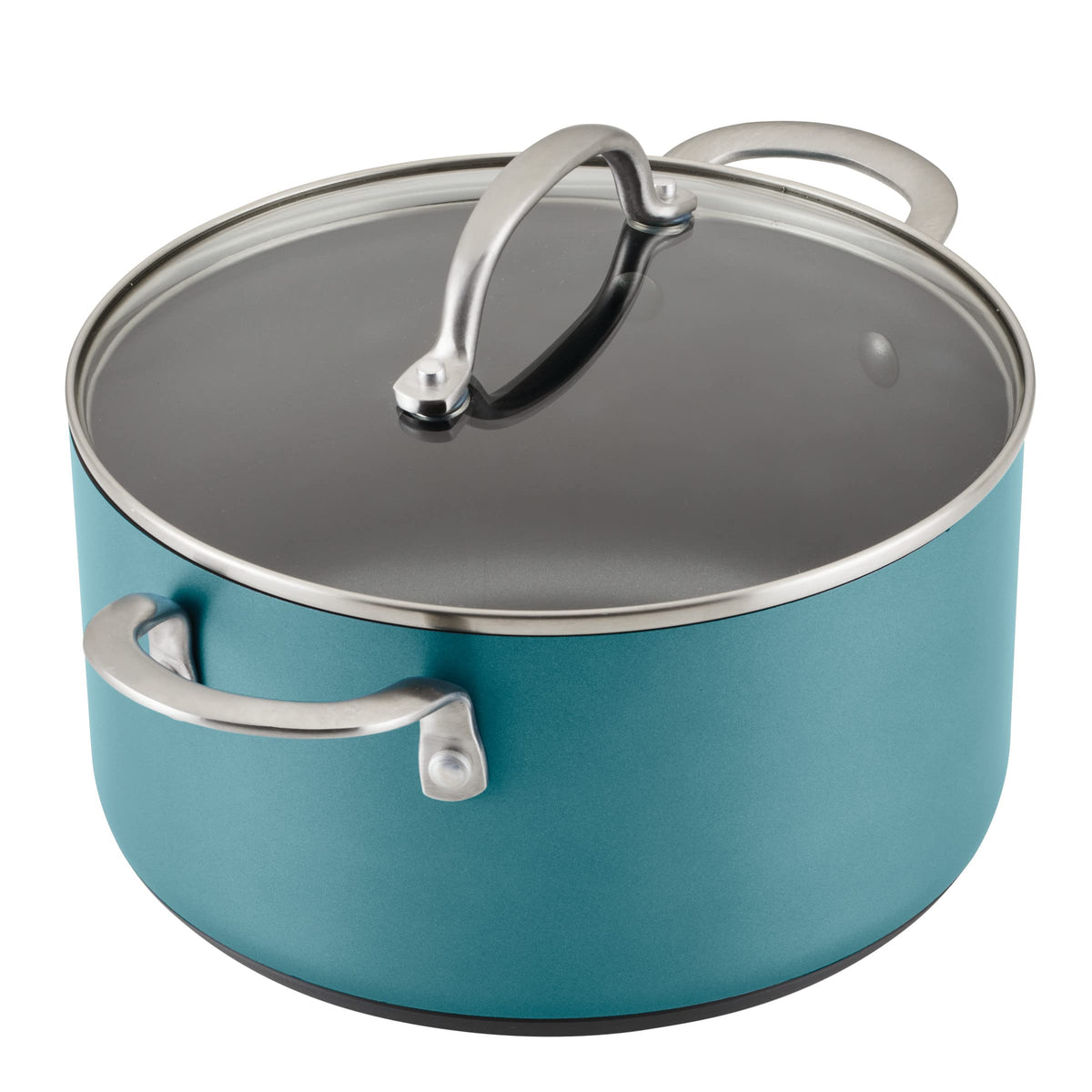 Achieve Hard Anodized Nonstick Cookware Pots and Pans Set (Cookware Set (9 Piece) / Teal)