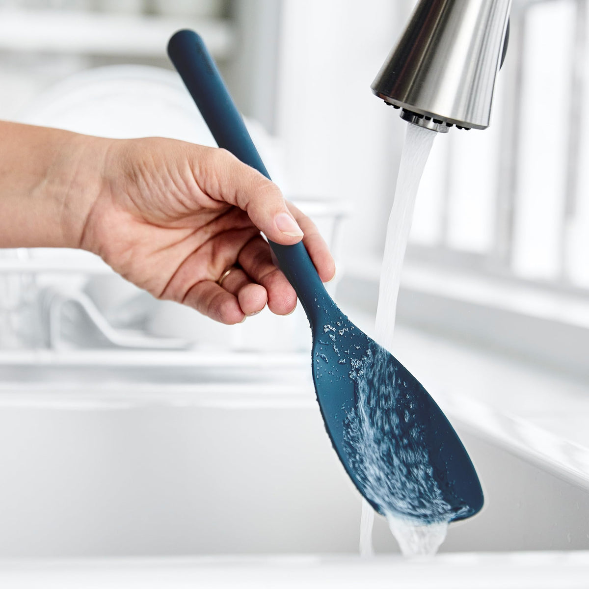 Silicone Sauté Spoon (12.8 inches Sauté Spoon / Navy)