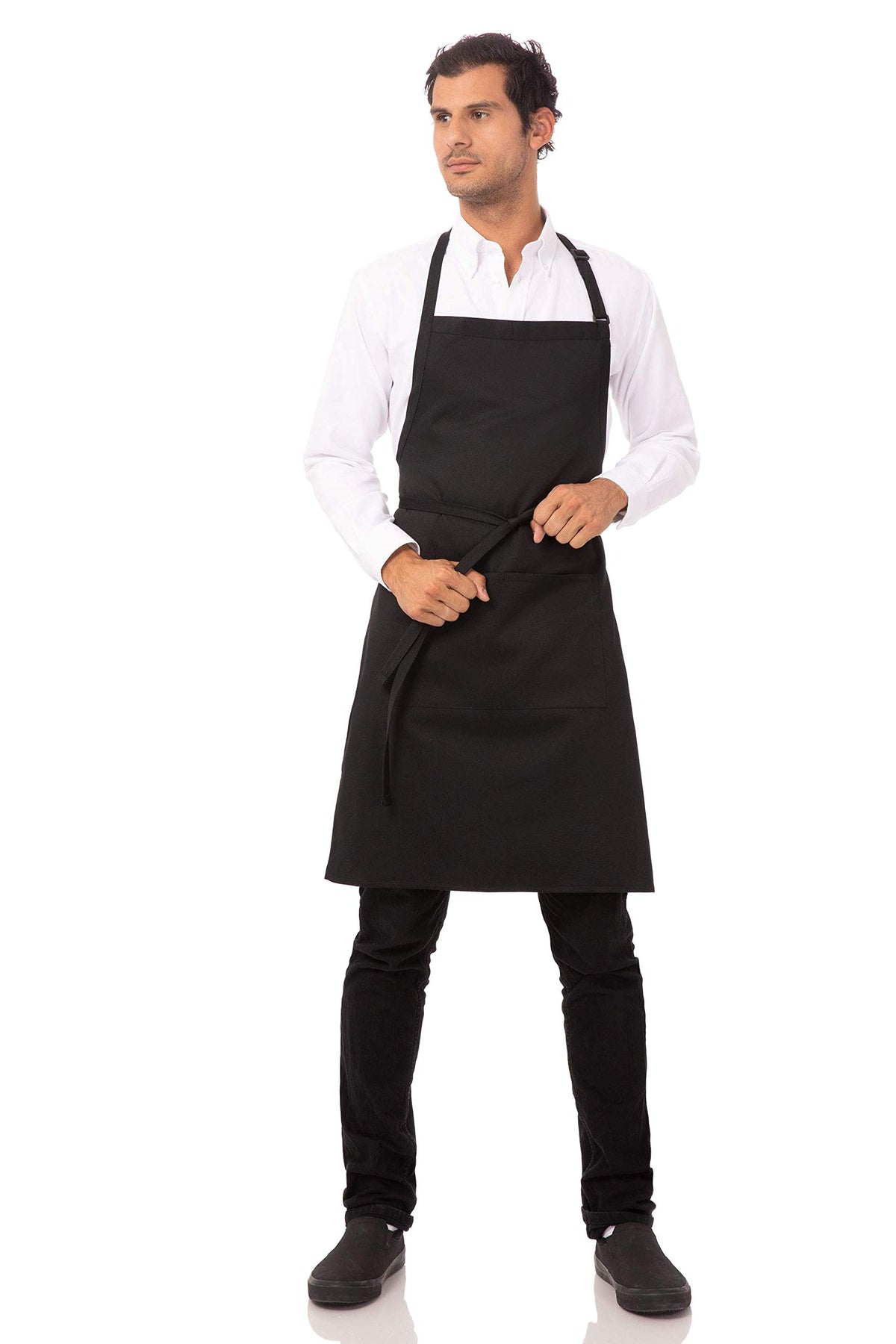 Unisex Butcher Apron (Black, 2 Pack)