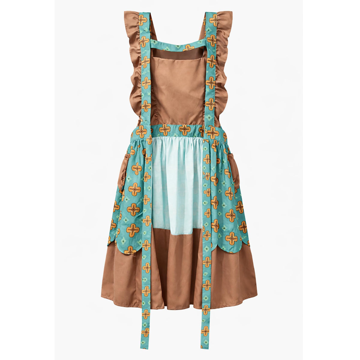 Retro Kitchen Apron for Women with Pockets (Green)