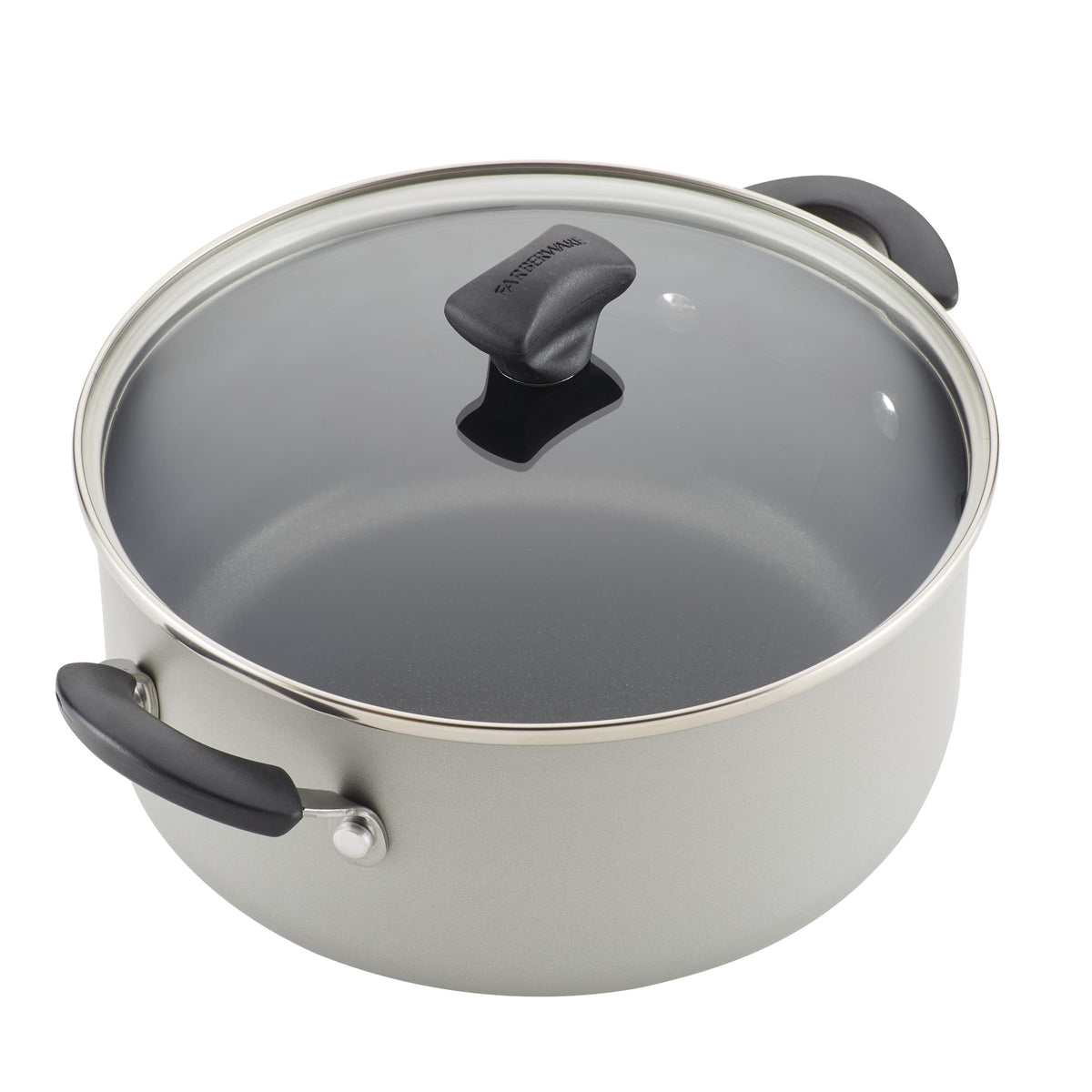 Cookstart Aluminum DiamondMax Nonstick Cookware Set (Silver / 5 Quarts)