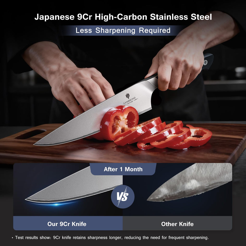10 PCS Japanese Kitchen Knife Set (10PCS Knife Set)